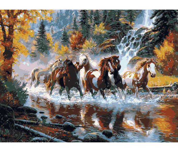 Horse DIY 2064 Canvas Painting  - Zoom Image 1