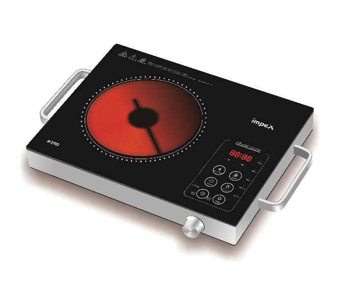 Impex IR2703 Infrared Touch Cooktop - Black and Silver - Zoom Image