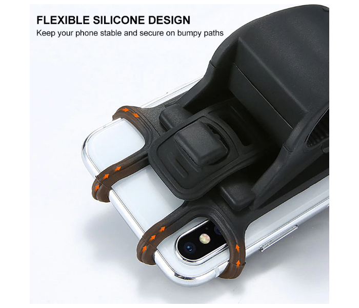 Mobile Phone Holder For Bicycle And Scooters - Black - Zoom Image 4