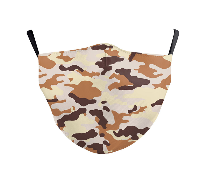 TMH-065 Washable Cloth Army Desert Camo Face Mask - Zoom Image