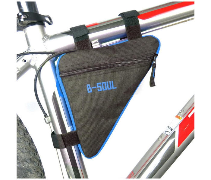 OEM Waterproof Triangle Cycling Bicycle Front Frame Pouch Saddle Bag - Blue - Zoom Image 2