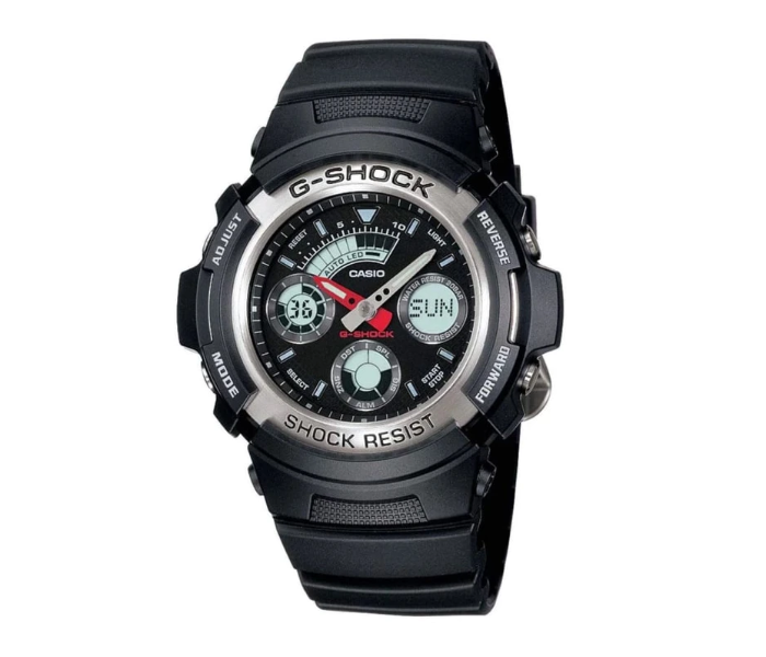 Casio G-Shock AW-590-1ADR Analog-Digital Watch for Men - Black - Zoom Image 1