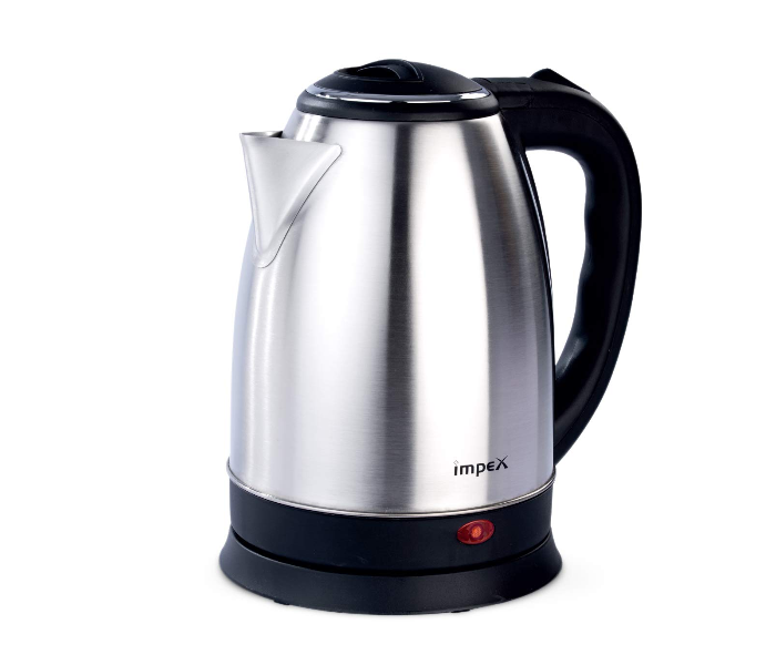 Impex Steamer 1501 1.5 Litre Stainless Steel Electric Kettle - Black and Silver - Zoom Image 1