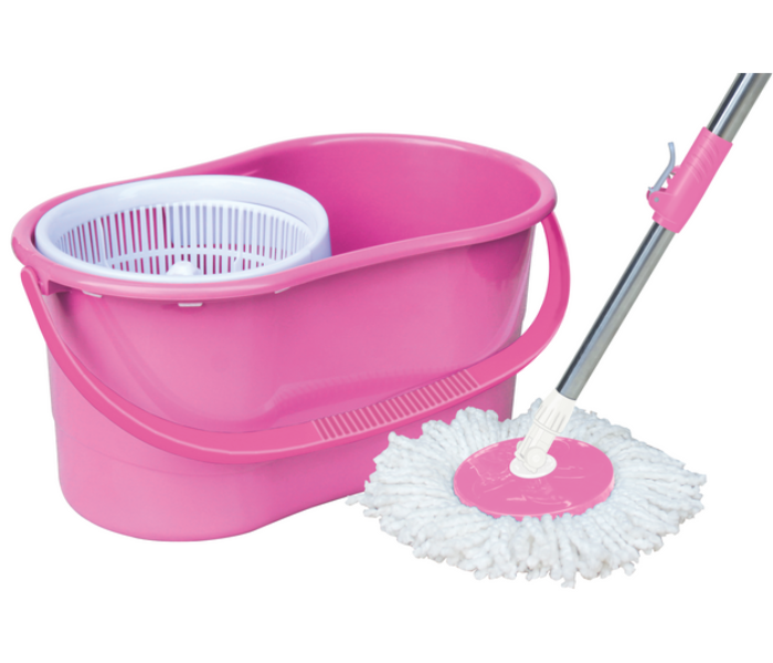 Princeware Magic Mop 360 Degree with 14 Litre Bucket - Pink - Zoom Image