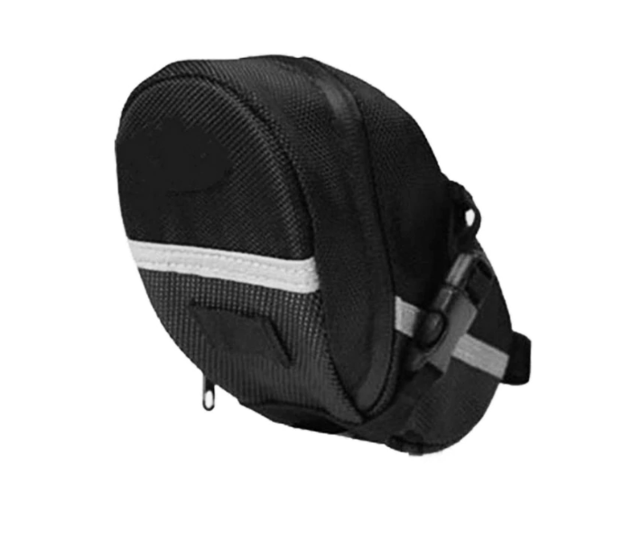 Waterproof Cycling Rear Saddle Bag with Reflector and Large Capacity - Black - Zoom Image 4