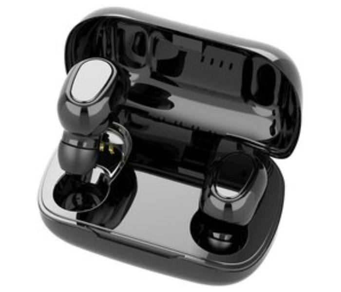 TWS TWS-L21 Wireless Stereo bluetooth 5.0 HiFi Binaural Call Earbuds with Charging Box- Black - Zoom Image 1