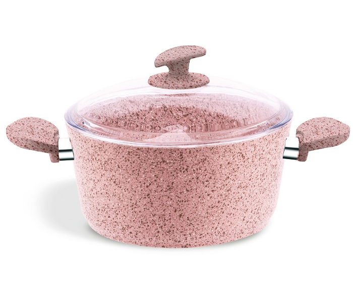 Avci HM G-PC-22 Granitec 22cm Casserole - Pink - Zoom Image