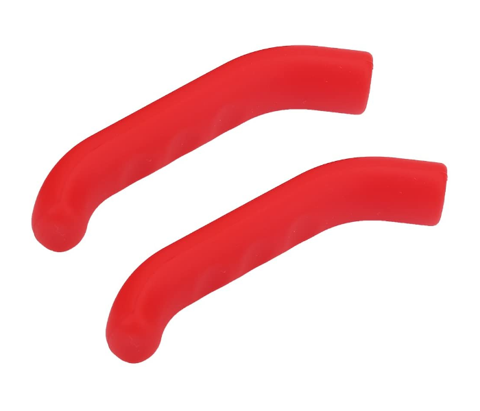 OEM 2 Piece Bicycle Lever Grips Protectors Cover Silicone Sleeve MTB Bike - Red - Zoom Image 2