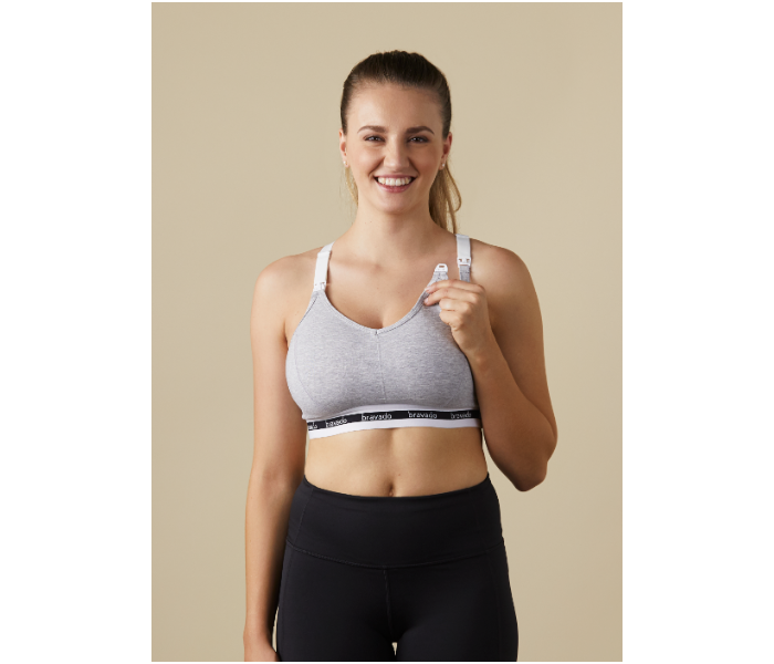 Bravado Original Full Cup Nursing Bra Small - Dove Heather - Zoom Image 3