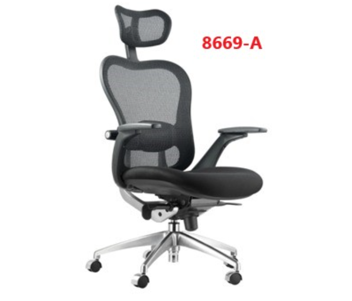 Semi 8669-A Medical Chair Long With Tiltable Back -Black - Zoom Image