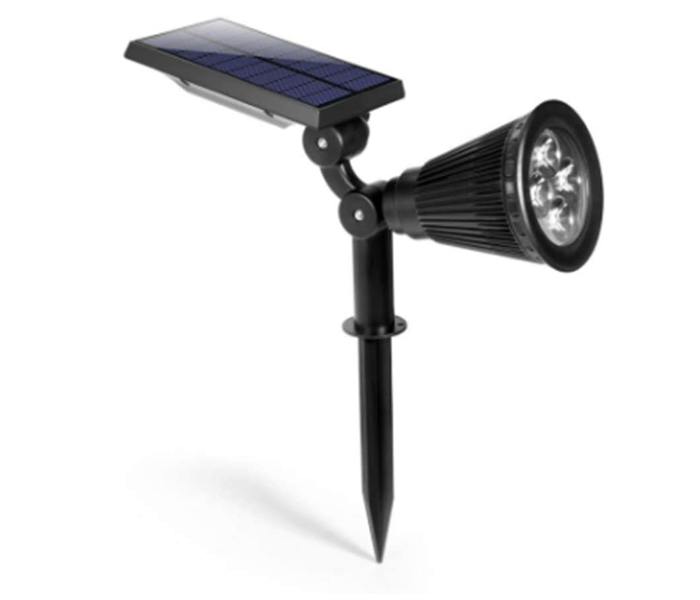 LED Outdoor Solar Power Garden Spotlight - Black - Zoom Image 3