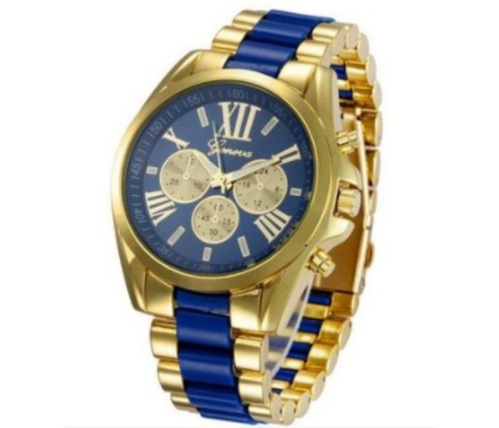 AKM Geneva Analogue Dial Watch- Blue  - Zoom Image