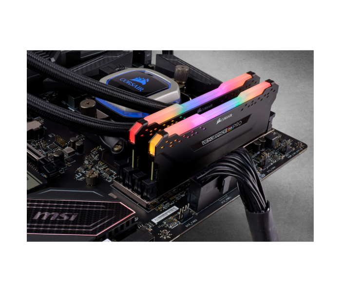 Corsair CMW16GX4M2K4000C19 Vengeance RGB PRO 16GB DDR4 DRAM 4000MHz C19 Memory Kit - Black - Zoom Image 4