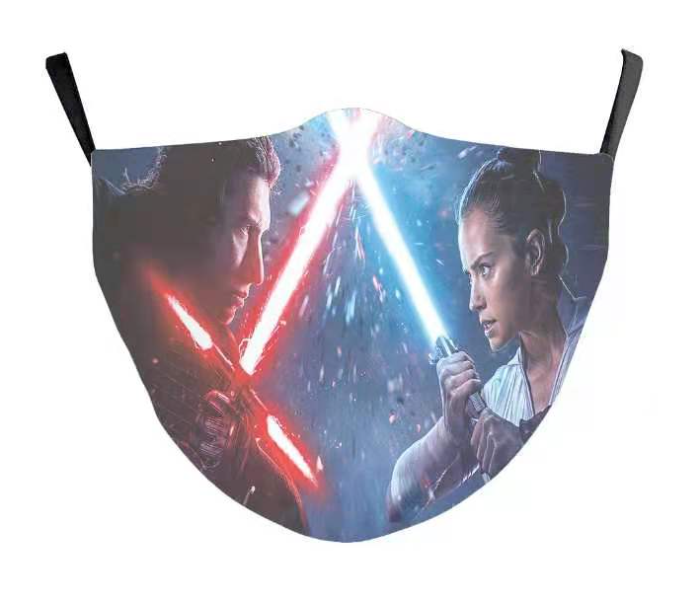 TMH-152 Star Wars Last Jedi Washable Kids Cloth Face Mask - Zoom Image