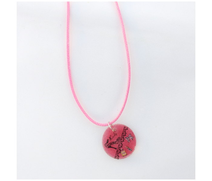 Fashion Necklace With Pendant For Women - Pink - Zoom Image