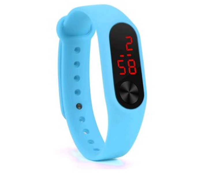 Jam Tangan LED Strap Rubber Jam JUNIOR Digital Unisex - Light Blue - Zoom Image