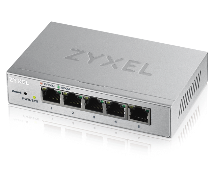 Zyxel GS1200-5 5 Port Gigabit Web-managed Switch- Silver - Zoom Image 3