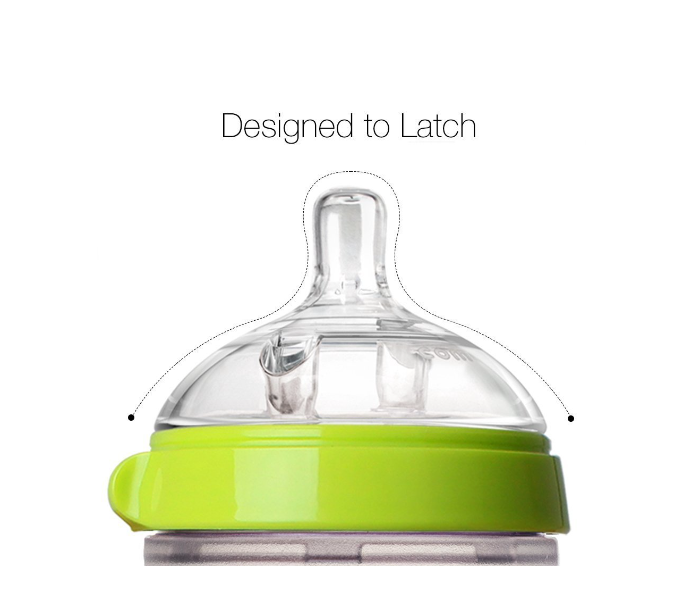 Comotomo 236 ml Pack of 2 Natural Feel Baby Bottle - Green - Zoom Image 4