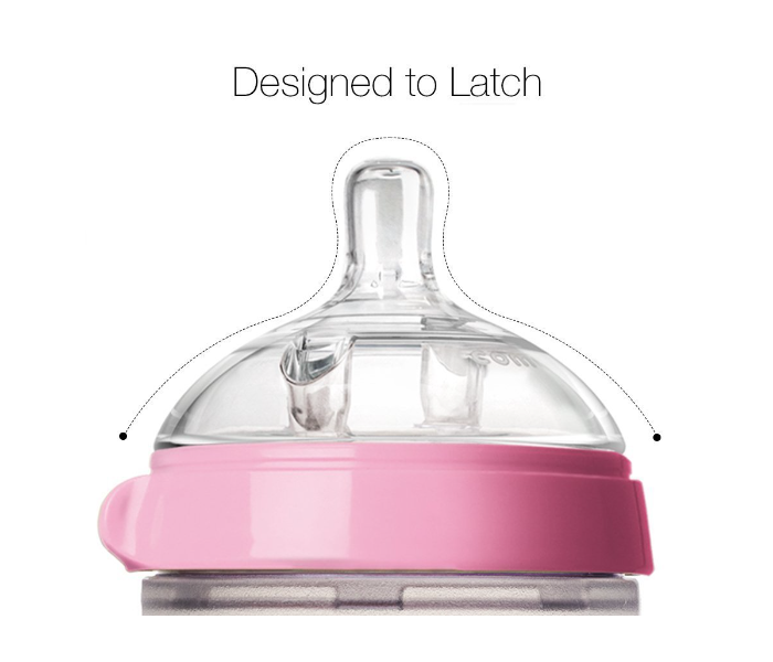 Comotomo 236 ml Natural Feel Baby Bottle - Pink - Zoom Image 4