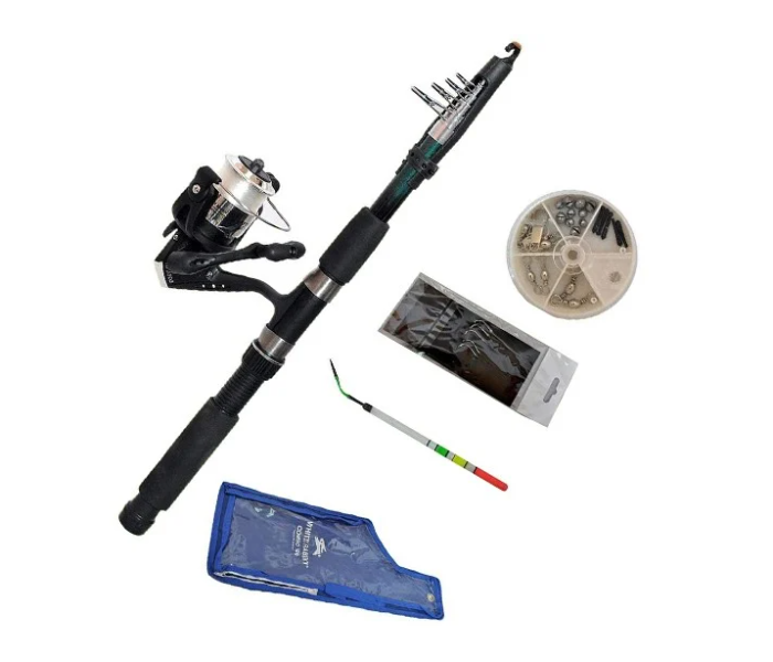 LNG Rabbit Fishing Rod Combo 350 Set - Black - Zoom Image