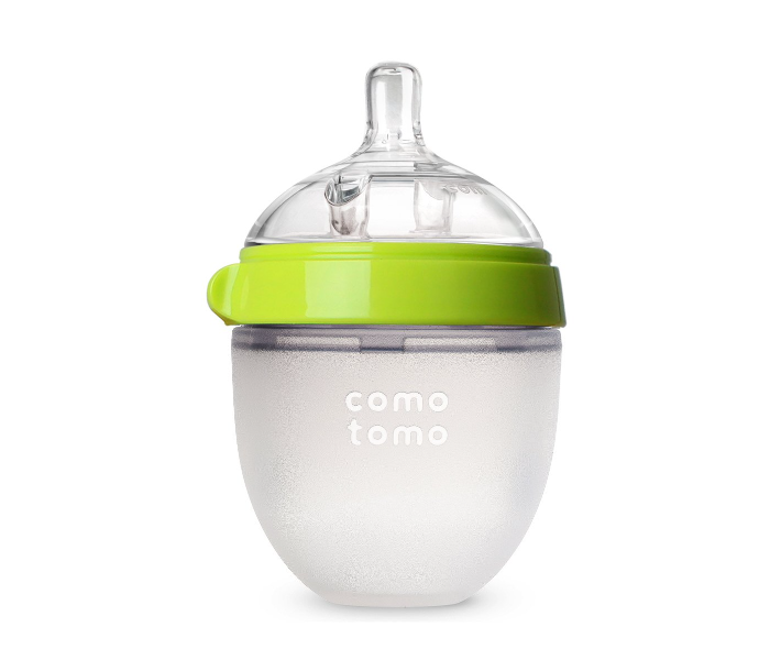 Comotomo 150 ml Natural Feel Baby Bottle - Green - Zoom Image 1