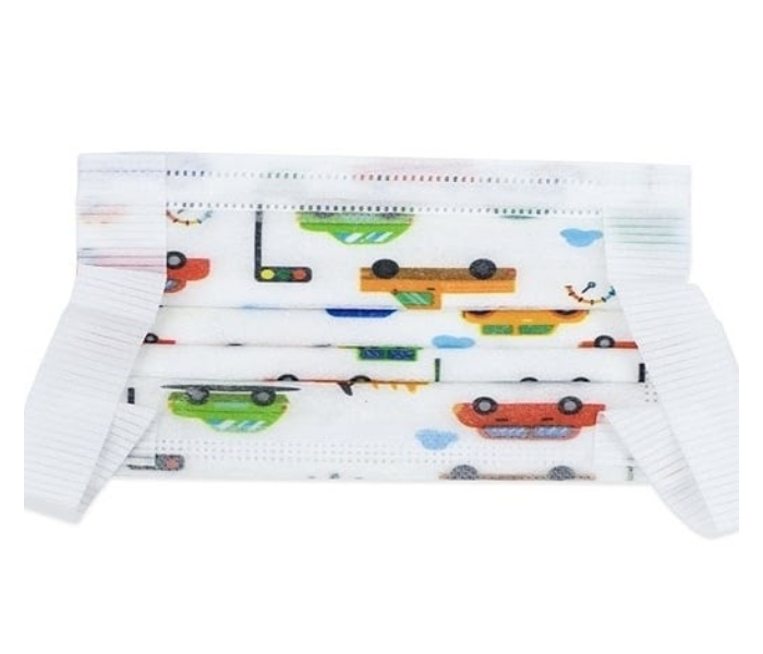 TMH-048 50pieces Kids Car Mask - White - Zoom Image