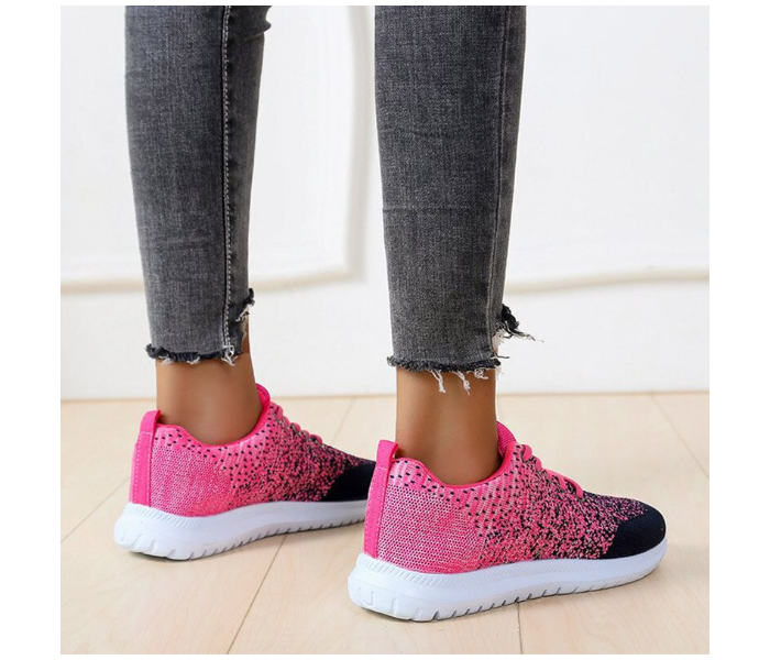 Fashion Breathable Walking Flat Sneakers EU 37 For Women - Pink(JA140) - Zoom Image 3