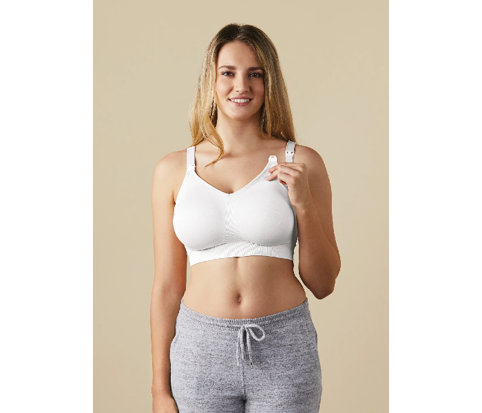 Bravado The Body Silk Seamless Nursing Bra Large - White - Zoom Image 3