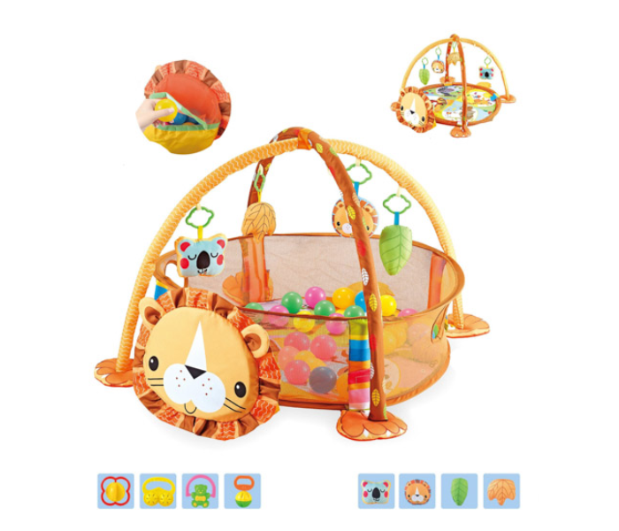 Brytostore BHT991930 3 In 1 Baby Lion Activity Toy with 30 Balls - Zoom Image