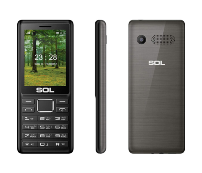 Sol Castor B2405 2.4inch Dual SIM Cellphone - Grey - Zoom Image 1