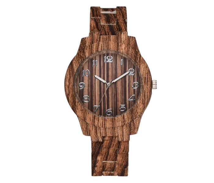 Luxury Bran Women Quartz Bamboo Watches - Coffee - Zoom Image 1