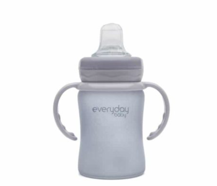 Everyday Baby 150ml Glass Sippy Cup Shatter Protected - Grey - Zoom Image 2