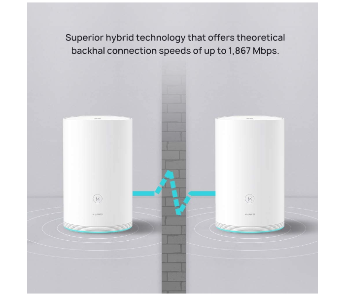 Huawei WiFi Q2 Pro Pack of 3 Hybrid Router - White - Zoom Image 3