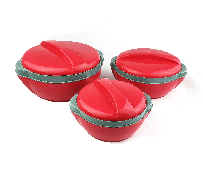 Princeware 3 Pieces Casserole Pluto Set - Red - Zoom Image 1