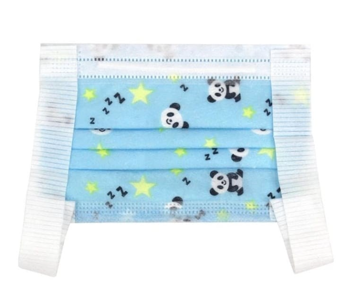 TMH-053 50pieces Kids Panda Mask - Blue - Zoom Image