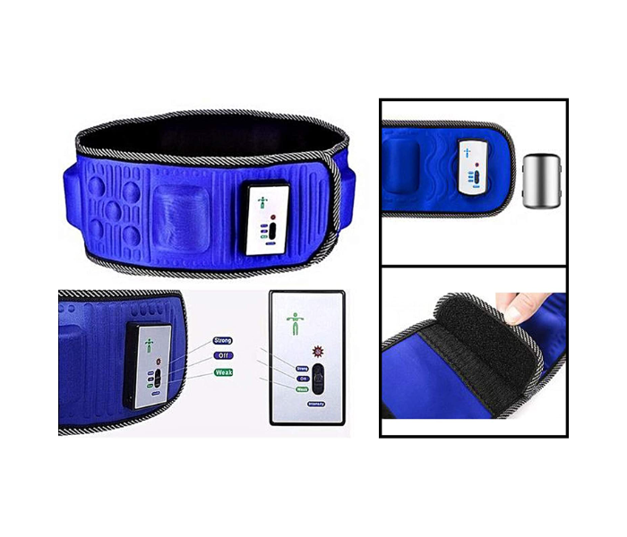 X5 EM-3173 Meduim Super Slim Belt - Blue - Zoom Image 3