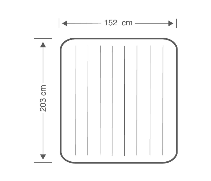 Intex 64765 152 x 203 x 25 cm Inflatable Bed With Air Pump and Pillows - Zoom Image 3