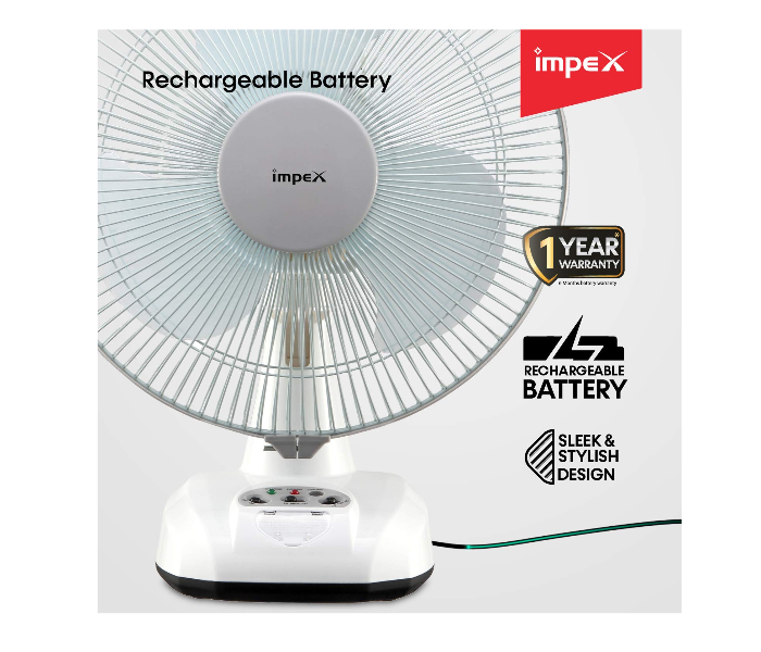 Impex BREEZE D3 Table Fan - White - Zoom Image 3