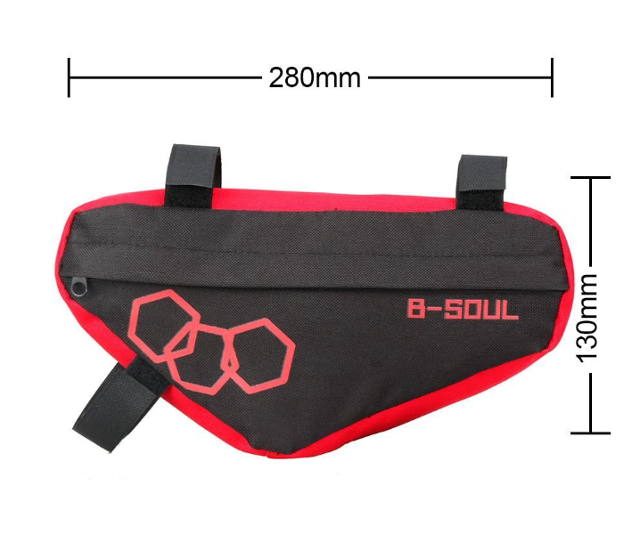 OEM Waterproof Triangle Mountain Bike Bicycle Frame Front Tube Bags - Red - Zoom Image 3