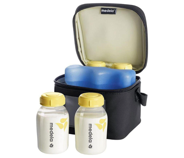 Medela Cooler Bag With 4 Breastmilk Bottles 1 Cooling Element - Zoom Image 1