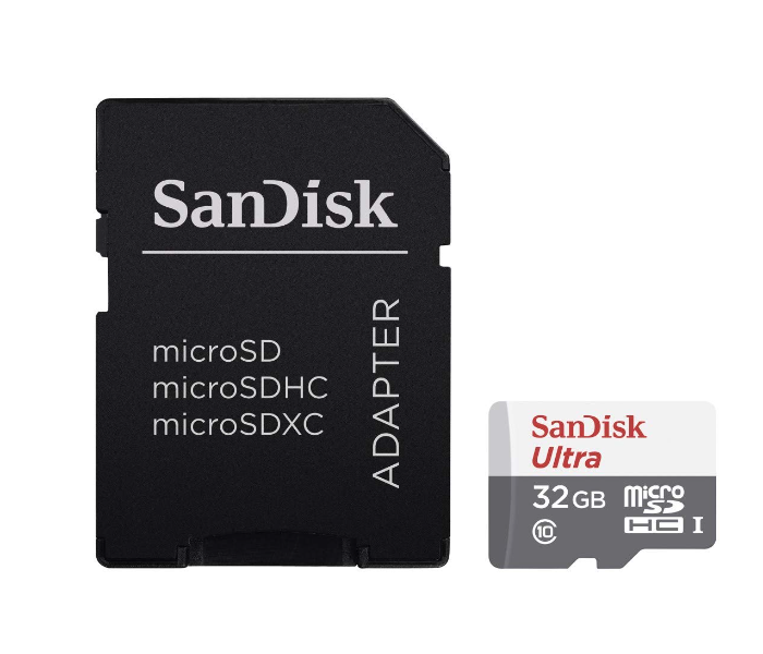 SanDisk SDSQUNS-032G-GN3MA 32GB Ultra Android microSDHC 80 MB/s Class 10 with SD Adapter - Zoom Image 1