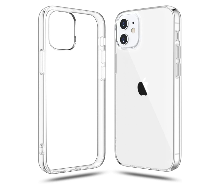 IP12 MINI  Scratch Resistant Transparent TPU Silicone Soft Shock Absorption Cover Compatible with iPhone 12 Mini- Transparent - Zoom Image 1