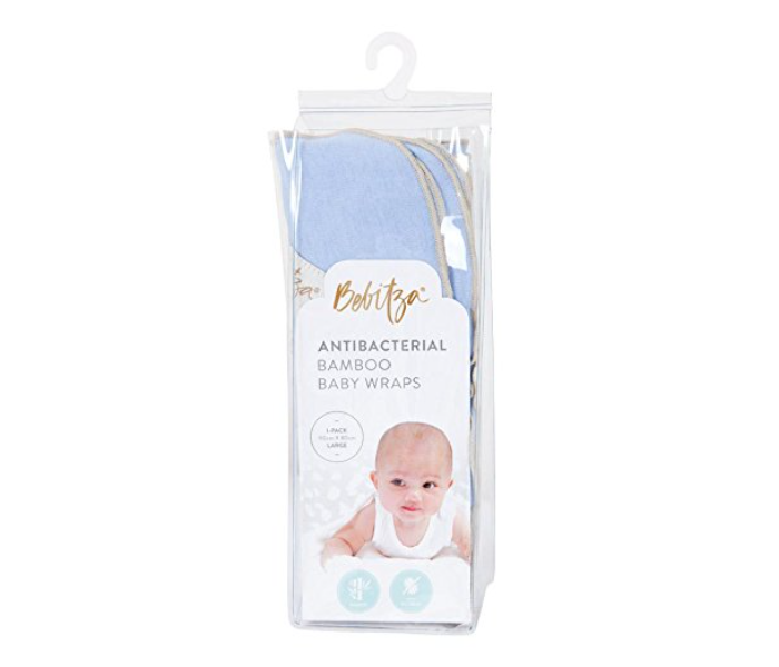 Bebitza Antibacterial Baby Wrap - Blue - Zoom Image