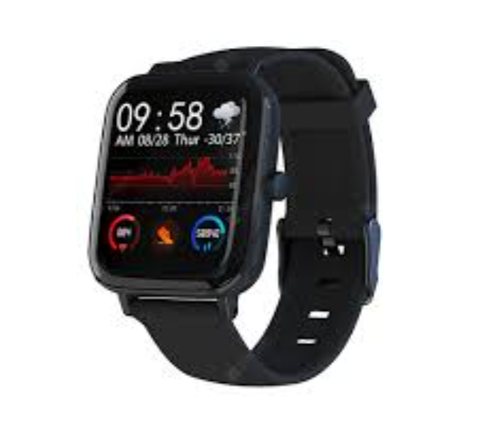 GT168 Bluetooth Call Support Waterproof Smart Watch with Heart Rate Blood Pressure and Sports Pedometer - Black - Zoom Image 1