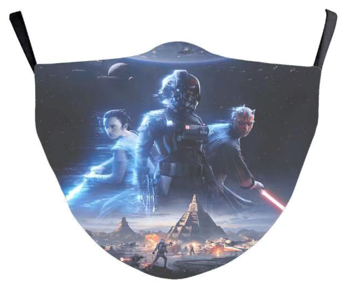 TMH-148 Star wars Clone Wars Washable Kids Cloth Face Mask - Zoom Image