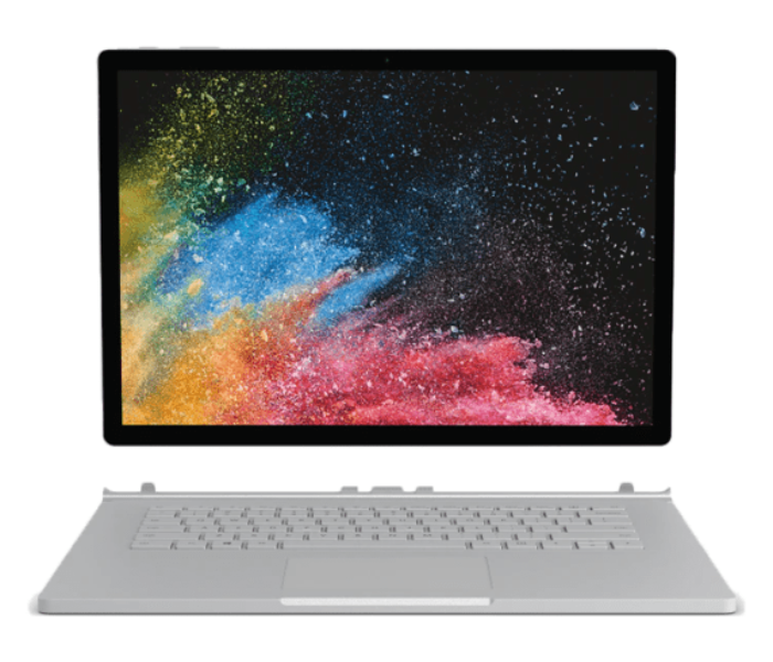 Microsoft Surface Book 2 HNS-00014 15 inch Intel Core i7 16GB RAM 256GB SSD 6GB Nvidia GeForce GTX 1060 GPU Windows 10 Pro - Silver - Zoom Image 2