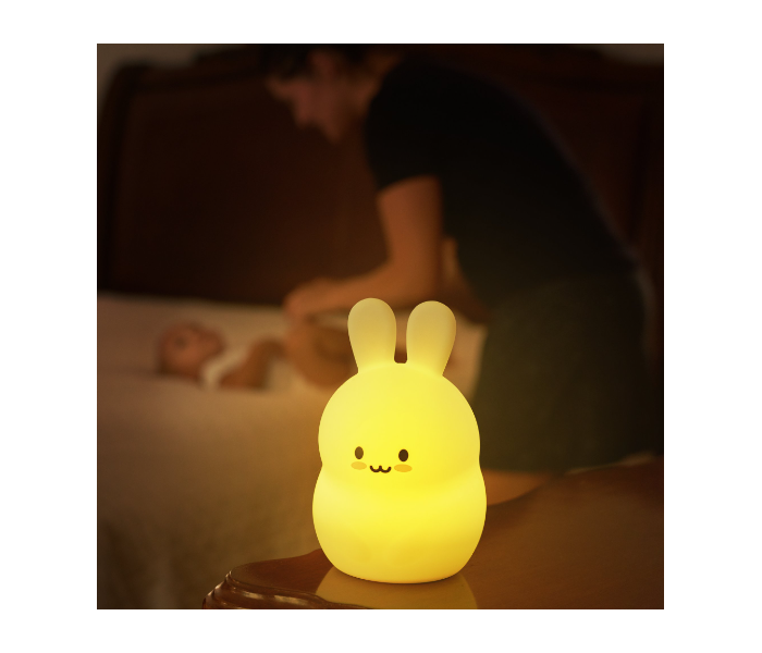 Lumipets Remote Control Bunny Nightlight Toy for Kids - White - Zoom Image 4