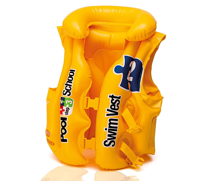 Intex 58660 Inflatable Pool Swim Vest- Yellow - Zoom Image 2