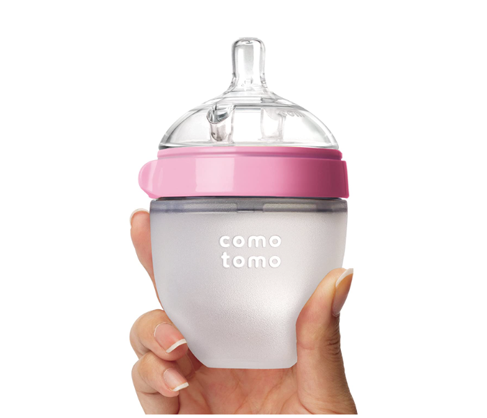 Comotomo 150 ml Natural Feel Baby Bottle - Pink - Zoom Image 2