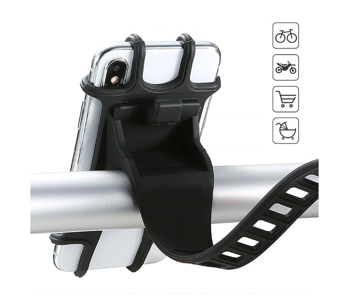 Mobile Phone Holder For Bicycle And Scooters - Black - Zoom Image 5